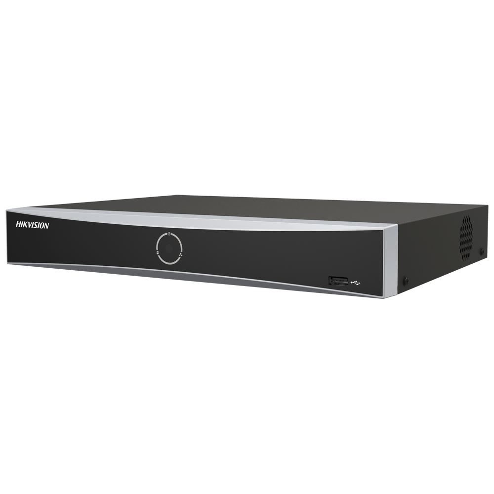 Grabador NVR 4 CH IP PoE 50 W máx. Hikvision Gama PRO con  Face Recognition DS-7604NXI-K1/4P(B)