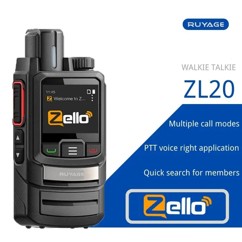 Zello-walkie-talkie , Radio 4g con tarjeta Sim