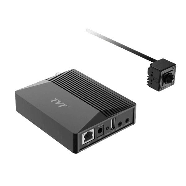 Cámara Mini Pinhole IP 2MP 2.8mm E/S Audio Alarma VCA TVT
