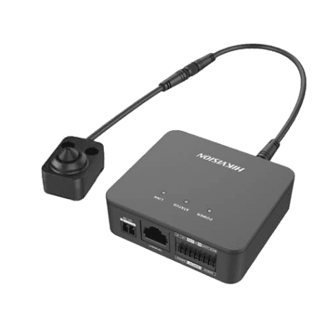 Cámara IP Oculta Separada 4MP 2.8mm F2.0 98° M12 8m WDR120 Audio Alarma Tarjeta SD Funciones Inteligentes Hikvision