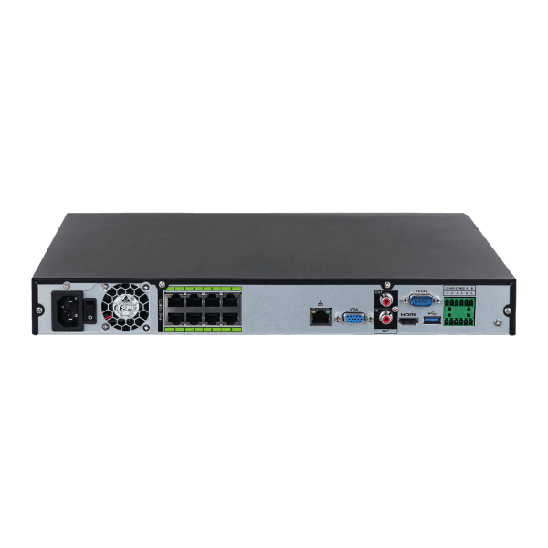 NVR IP DAHUA  WizSense de 8 canales con PoE DHI-NVR5208-8P-EI  Reconocimiento facial